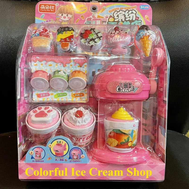 Mini Cashier Toy Cash Register Playset Pretend Play Set for Kids Vending Machine Pet Care House Water Dispenser Gift for Toddler