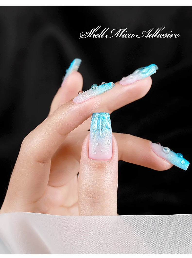 AS Water Drop Wave Gel Nail Gel Polish Clear Ripple Gel Nail Vernis Varnish Glue Phototherapy 15ml Glass Water Drop Glue