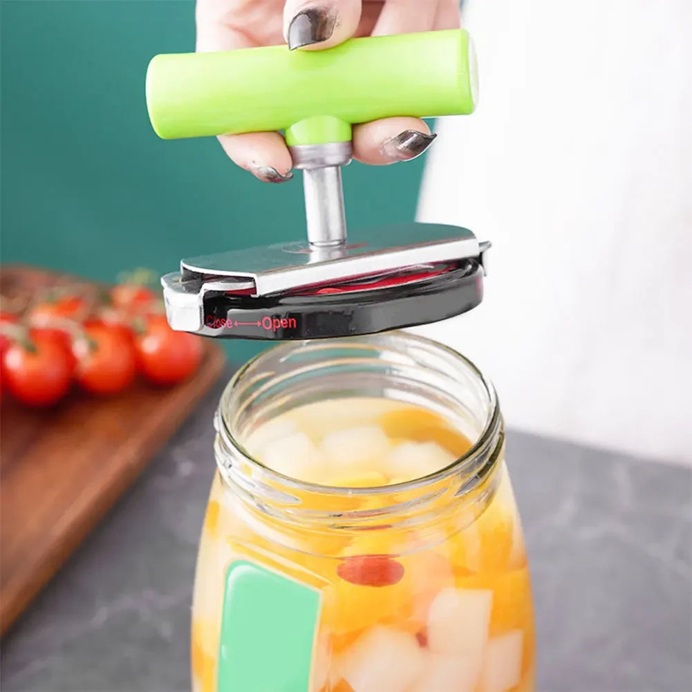 Stainless Steel Multi-Use Jar Opener | Adjustable Labor-Saving Tool for Bottle Caps  Can Lids | Commercial Kitchen & Home Gadget