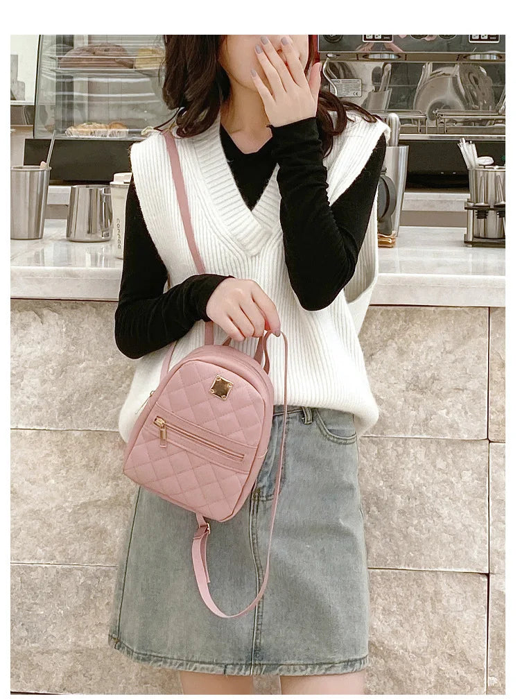 Embroidered backpack 2021 women's bags Korean version girls' backpack, one piece dropshipping stylish women's backpack