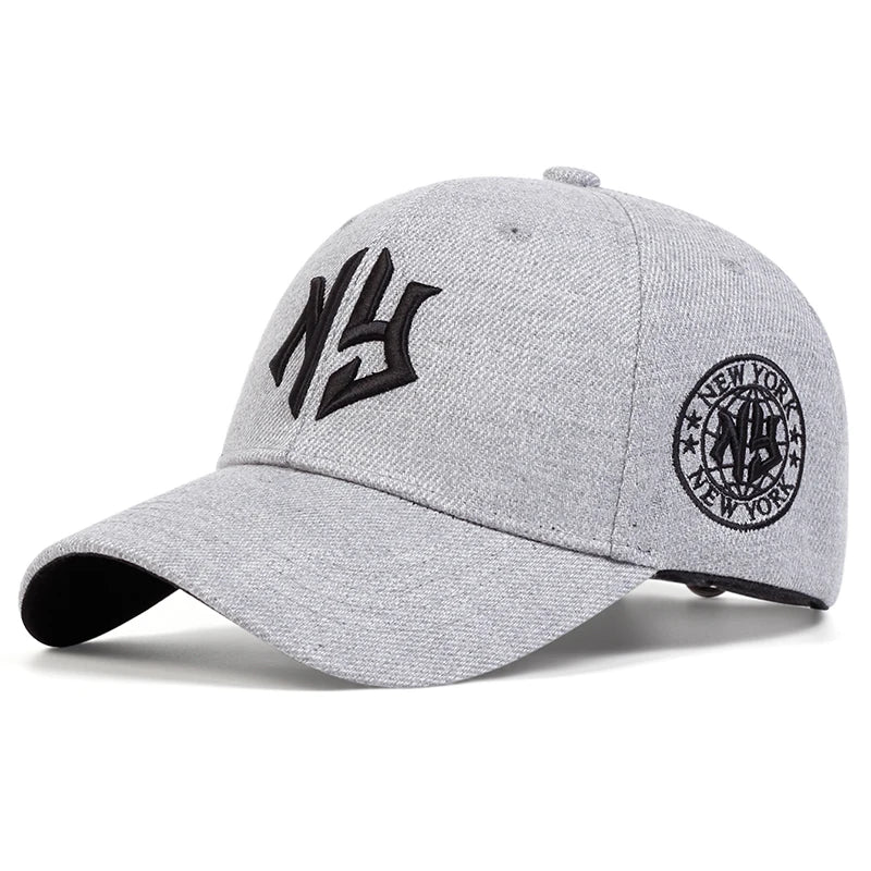 Unisex NG Letter Embroidery Baseball Caps Spring Autumn Outdoor Adjustable Casual Hats Sunscreen Hat