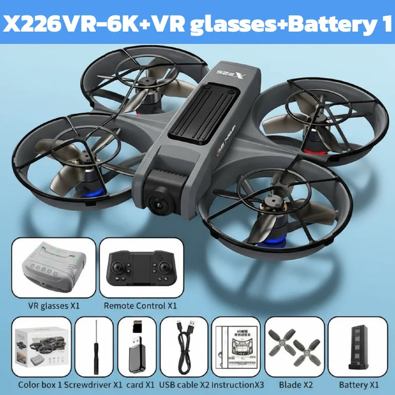 NEW Lenovo X226/X226VR Mini Drones 4K Professional Remote Control Helicopter Plane RC Dron with Screen Quadcopter Toys Gift