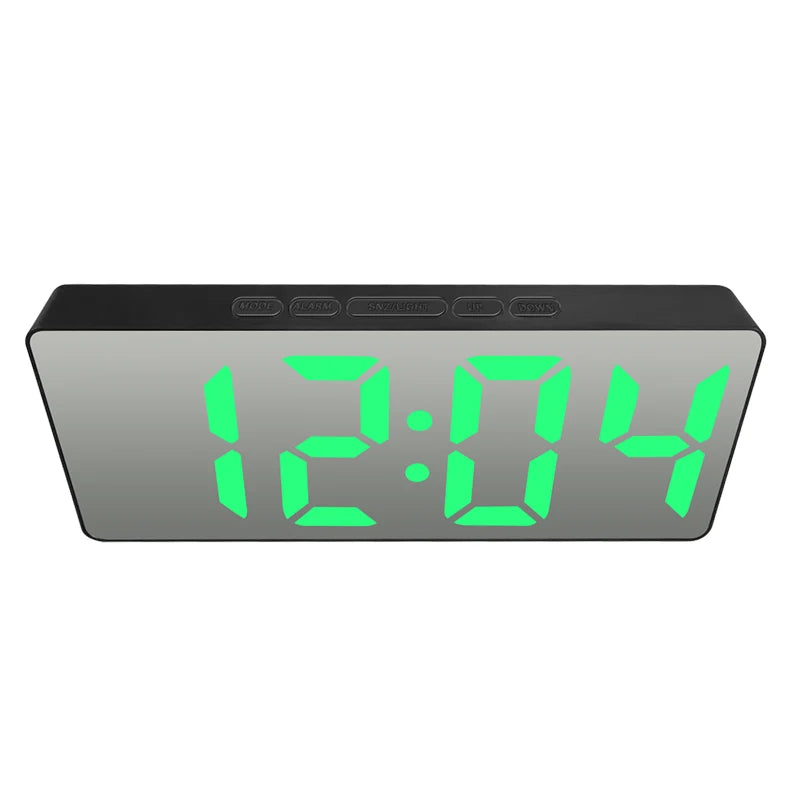 Latest Digital Clock LED Alarm Clock Bedroom Electronic Desktop Clock With Temperature Display Adjustable Brightness 12/24 Hours