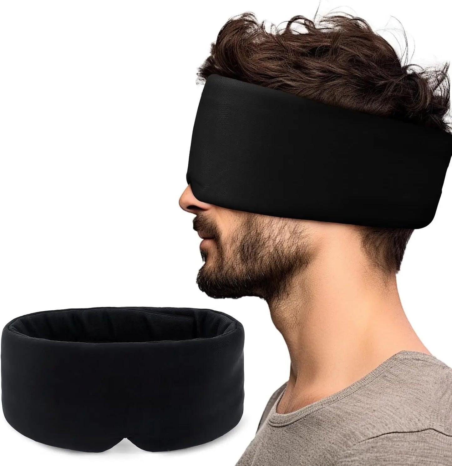 3D Contoured Travel Pillow 100% Blackout Zero Eye Pressure Sleeping Mask Soft Adjustable Travel Accessories Airplane