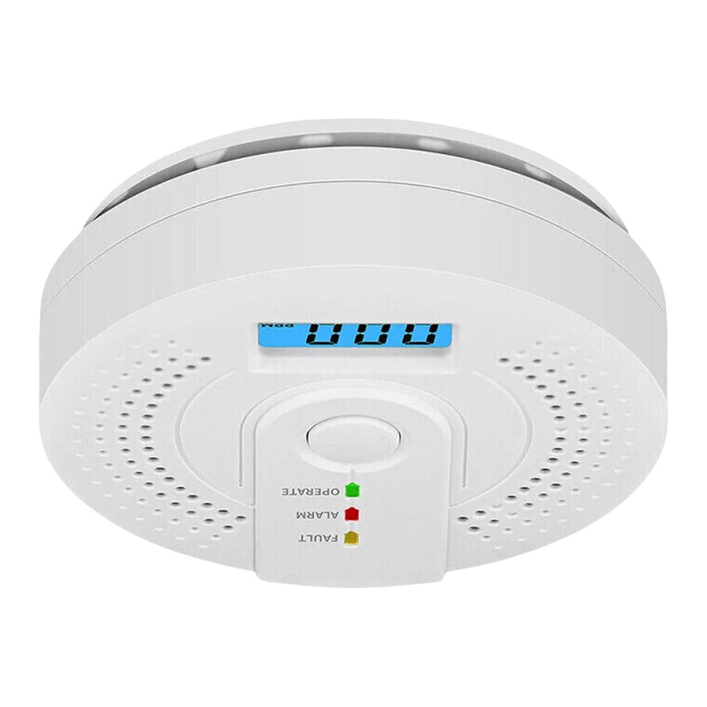 Independent CO Alarm Sensor Carbon Monoxide Alarm Detector High Sensitive Warning LED Display CO Alarm Battery Powered