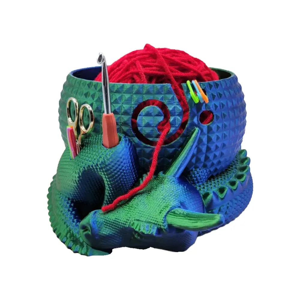 Crochet Bowl Knitting Yarn Storage Holder Dragon Egg Yarn Bowl Yarn Storage Organizer Crochet Yarn Holder Yarn Organizer