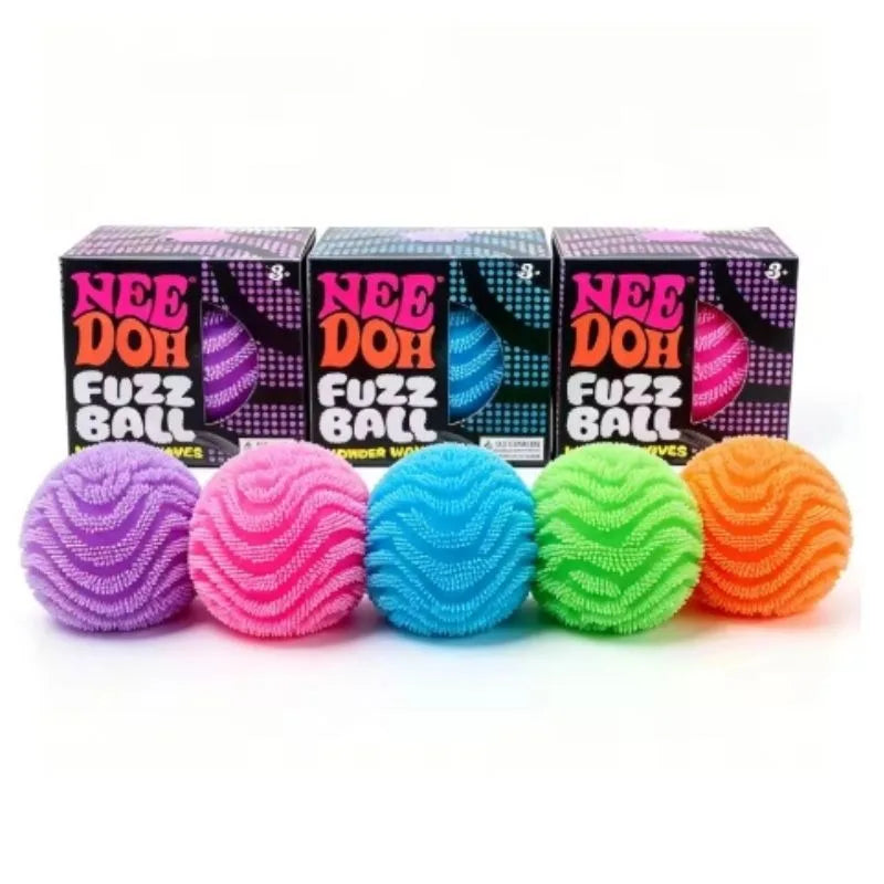 NeeDoh Fuzz Ball Blind Box Series Desktop Ornament Stress Relief Toys Suitable For People Under Pressure Fun Soft Stress Ball