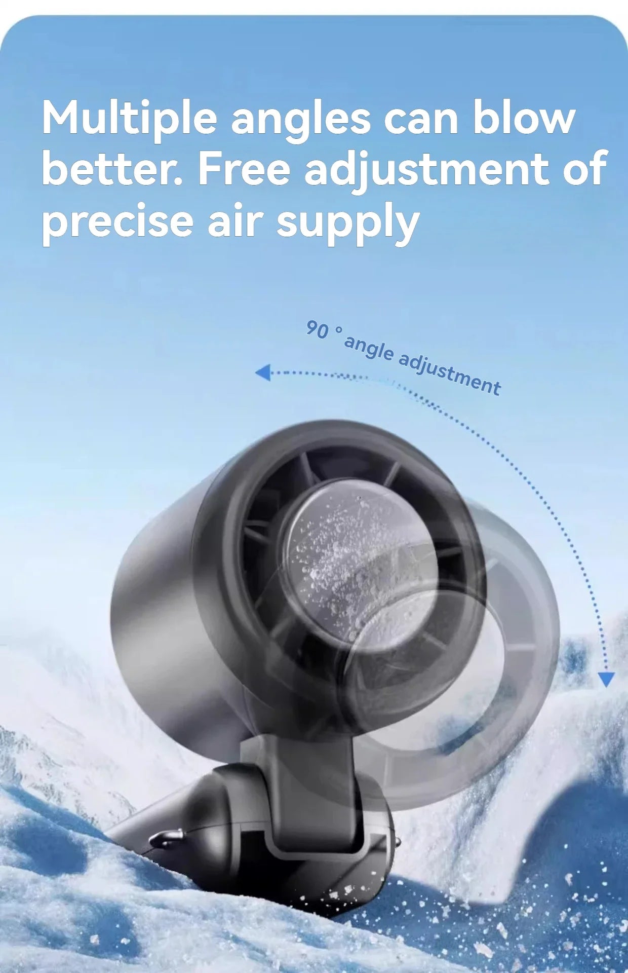 2025 Hanging Ice Pack Handheld High-speed Fan Folding 100 Speed Infinitely Adjustable Fan Portable For Outdoor Neck