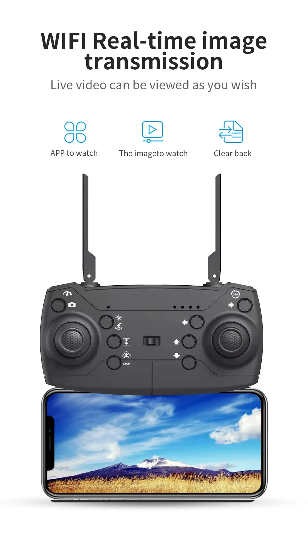 2025 E88 Professional HD 4K RC Drone Wide Angle Camera Foldable Helicopter Quadcopter Aircraft Kid Gift Toys By KBDFA