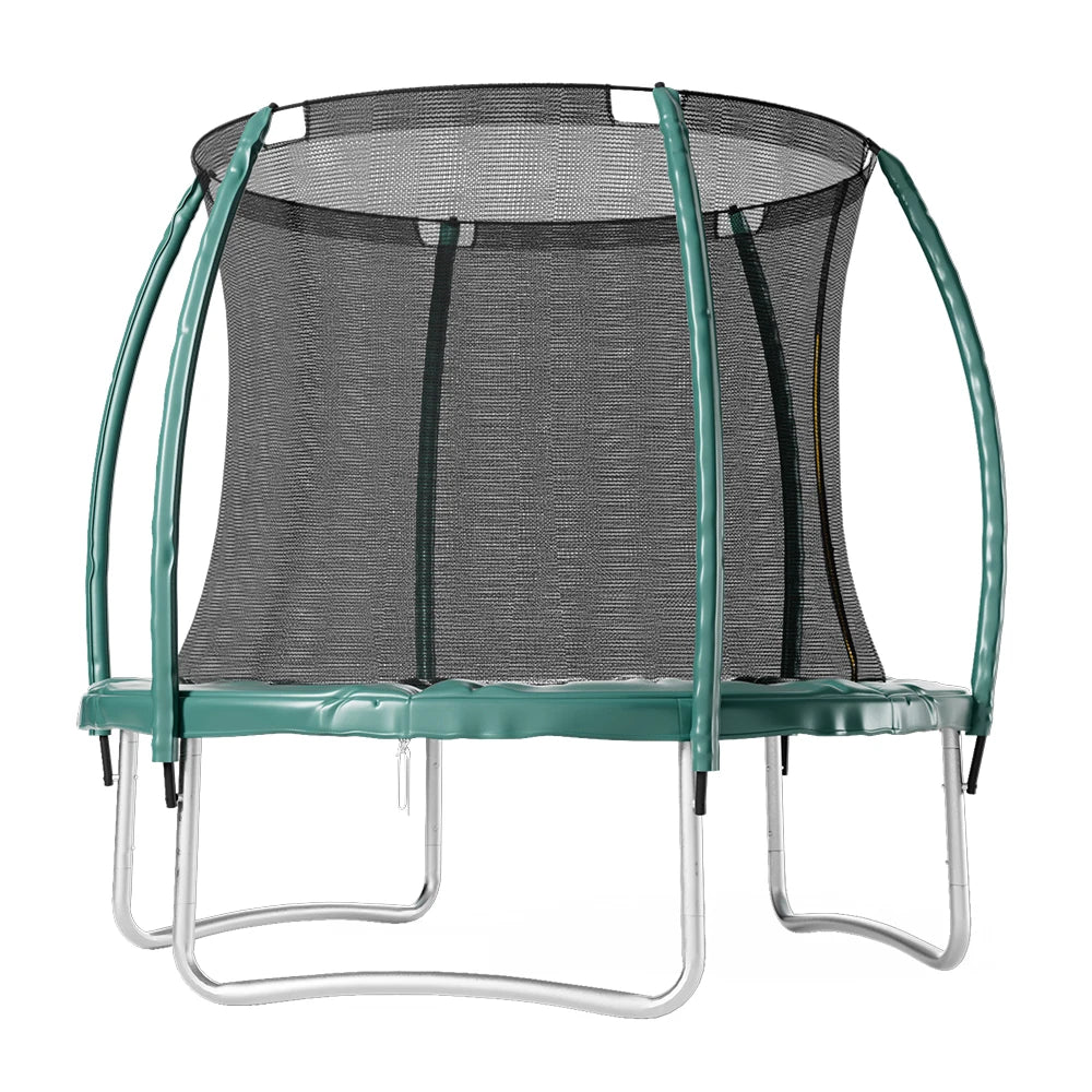 【Breeins】Outdoor Enclosure Trampoline with Ladder Exercise Workout Rebounder Sport Trampoline Handle Adults Jumping Training