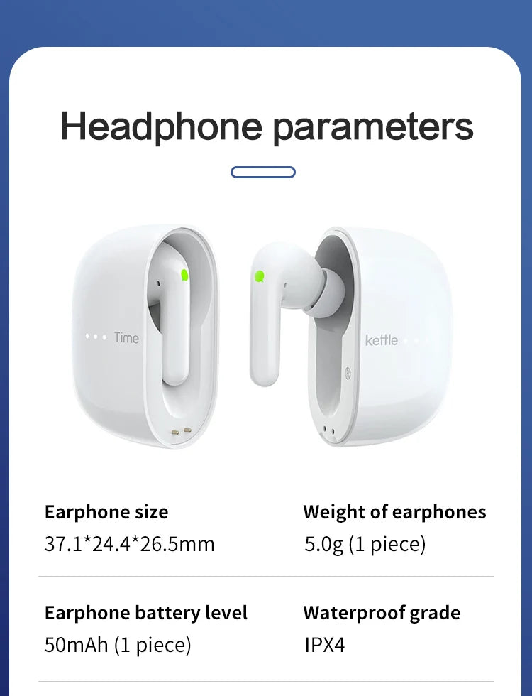 Timekettle M3 Translator Earbuds Bluetooth Real Time Simultaneous Headphones Instant Voice Translate Device for Business Travel
