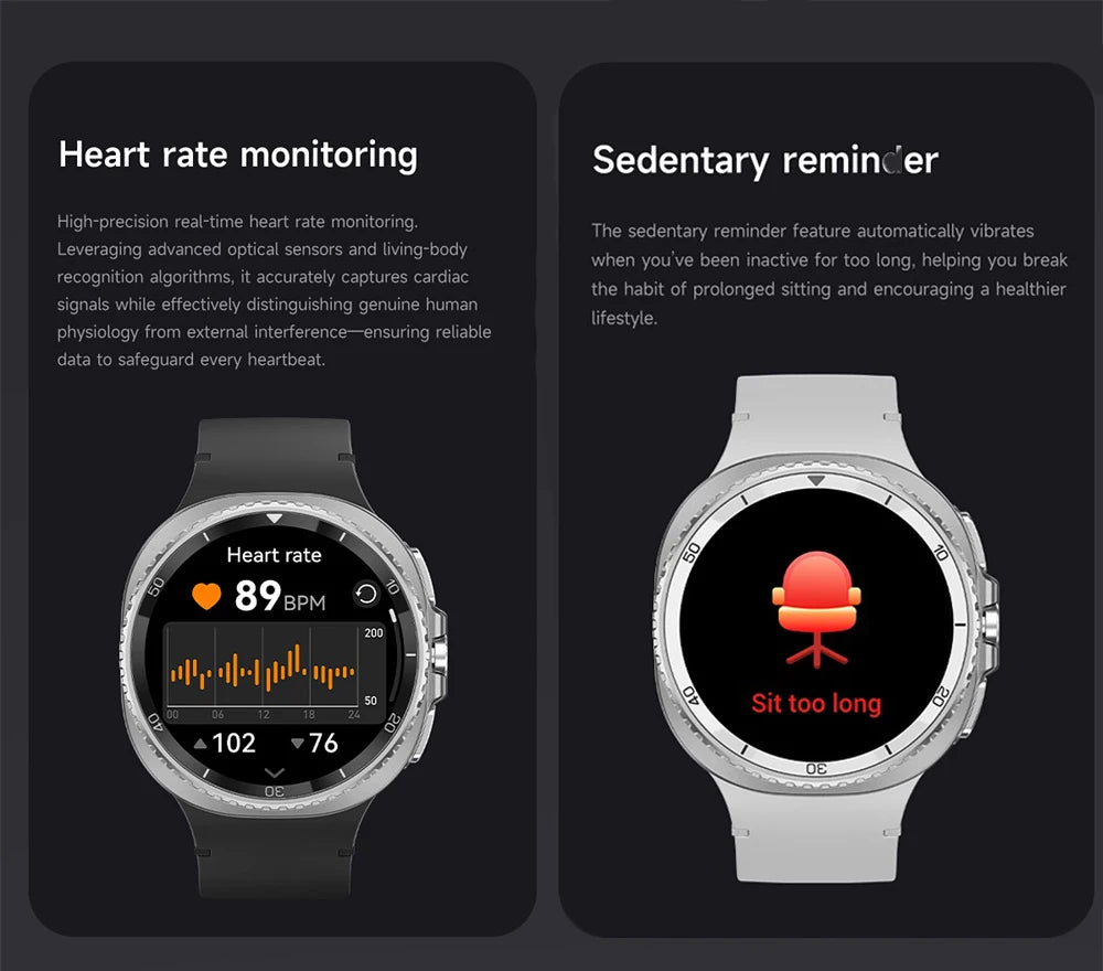 Weather Smart Watch Blue Tooth Call Watches Heart Rate Waterproof SmartWatch Voice Assistant NFC Sport Fitness Music Bracelet