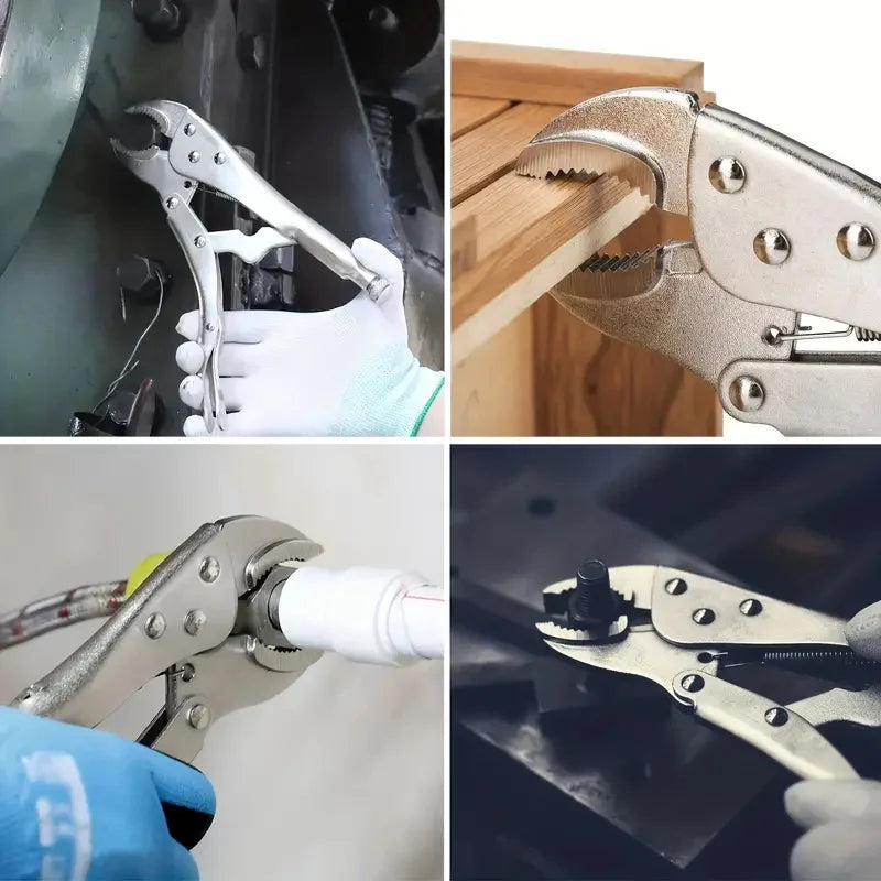5/7/10 Inch Multi-Function Adjustable Locking Pliers Water Pipe Labor-Saving Gripping Pliers For Woodworking And Welding Repairs