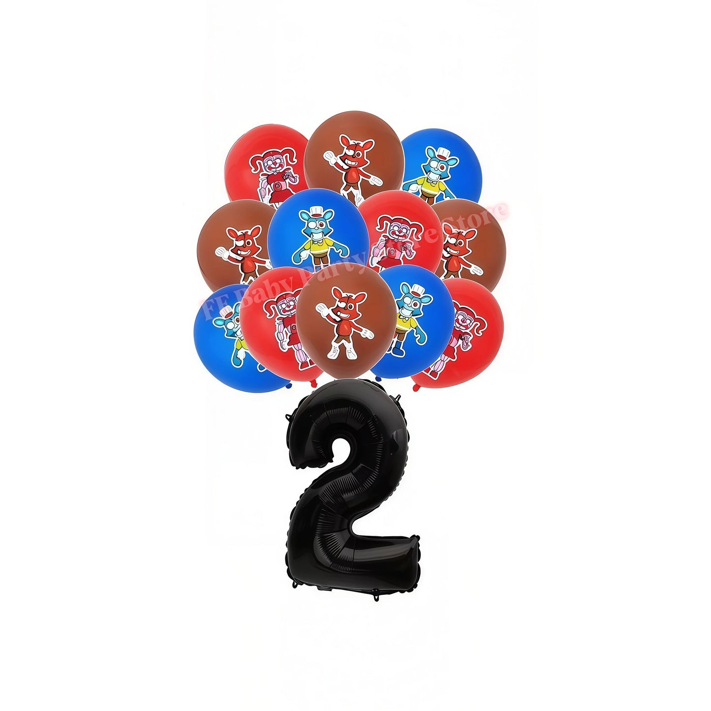 Five Nights Bear Birthday Party Decorations Plate Cup Backdrop Freddyed Balloon for Kids Party Favors FNAFs Event Supplies Gifts