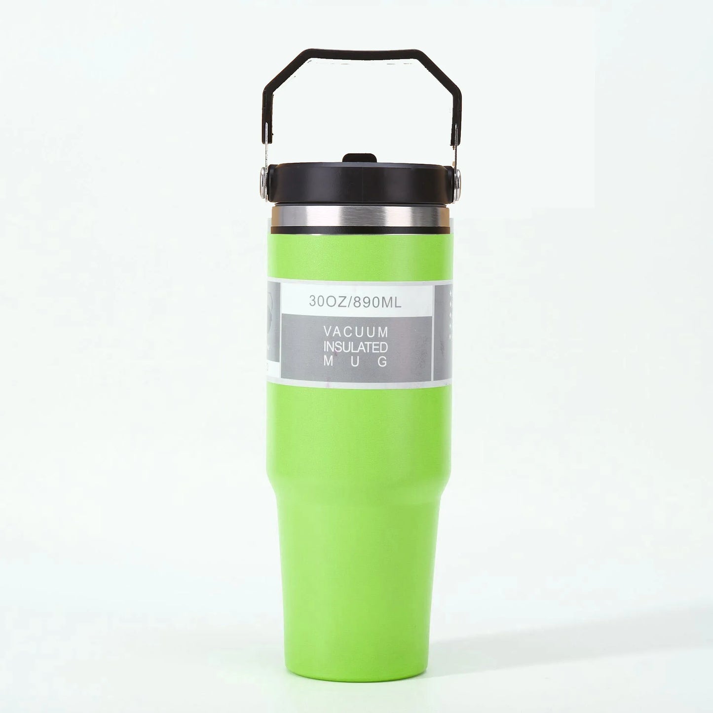 890ML Stainless Steel Thermos Cup with Straw  Keep Cold and Hot Car Coffee Cup Portable Vacuum Flask Travel Thermos Water Bottle