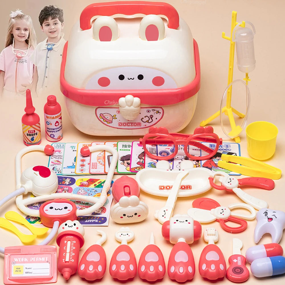 Doctor Toys for Kids 43/40/31PCS Hospital Nurse Doctor Role Play Kit Medical Toys Dentist Kit Educational Toy Gift for Boy Girl