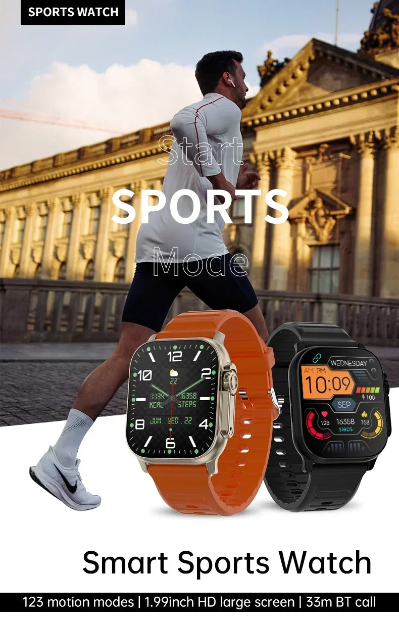 Original T800 Ultra2 Smart Watches 2.19 Inch Smart Watch Bluetooth Call IWO Series 8 Sports Smartwatch Women Men For IOS Android