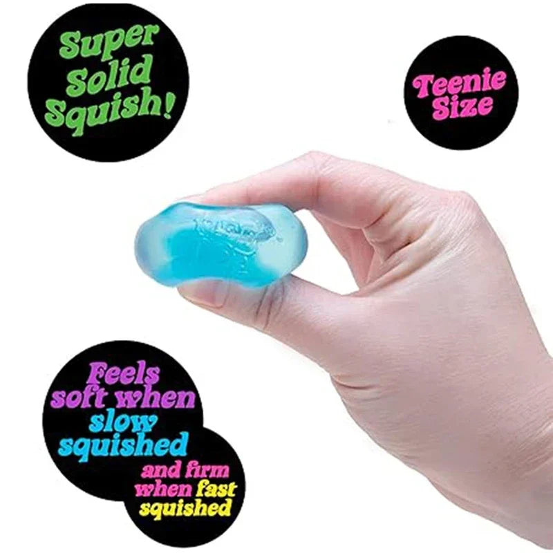 NEW Trending Nee Doh Jellyfish & Cube Squish Toy - Soft Jelly Squeeze Stress Relief Fidget, Sensory NeeDoh for Kids & Adults @！