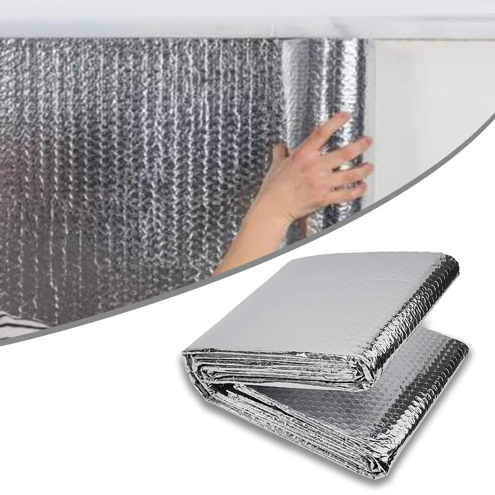Radiator Reflective Film Wall Sticker Radiator Insulation Foil 5mX60cm Double Sided Aluminum Foil Insulation Sheet For Home Heat