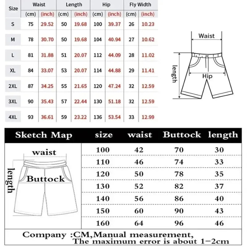 Adult and Children's Pokémon 6, Classic Pokémon 3D Printed Shorts, Perfect for Summer Water Play and Commuting Vibes!