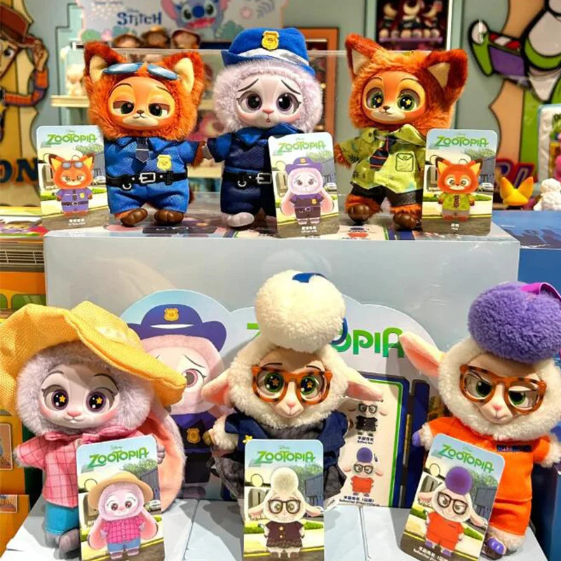 High Quality Zootopia Series Blind Box Judy Nick Vinyl Plush Cartoon Character Pendant Trendy Toys Box Birthday Gifts for Kids