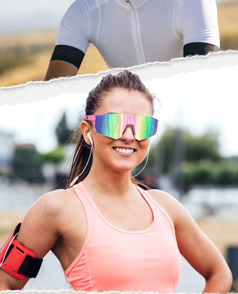 SCVCN Hot Cycling Sunglasses Men Road Driving Bike Glasses Outdoor Sports Mountain Climbing Women Bicycle UV400 Cycling Goggles