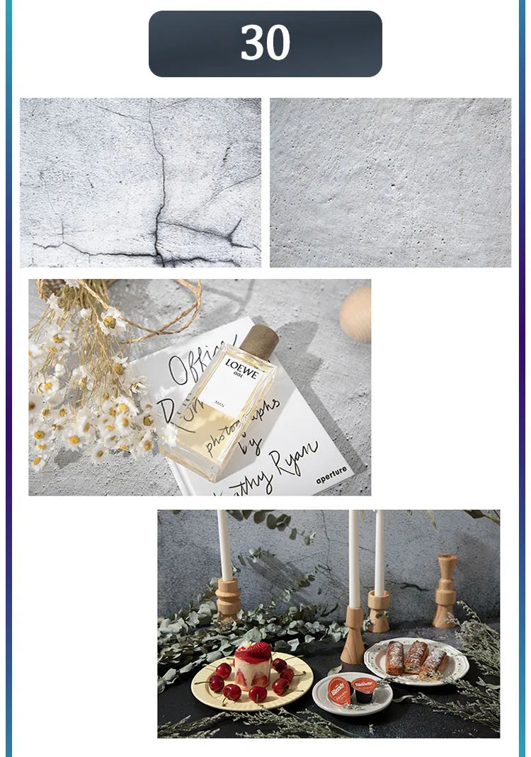 Marble Photography Backdrops 57*87CM 2 Sided Wood Grain Photo Background Wallpaper Studio Waterproof Products Photographic Props