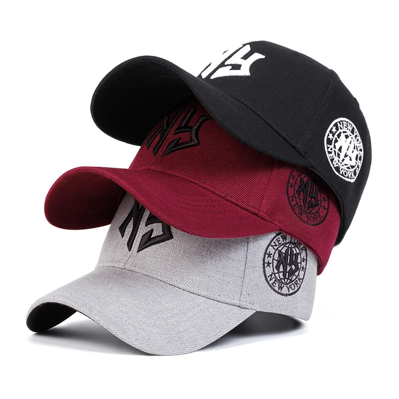 Unisex NG Letter Embroidery Baseball Caps Spring Autumn Outdoor Adjustable Casual Hats Sunscreen Hat