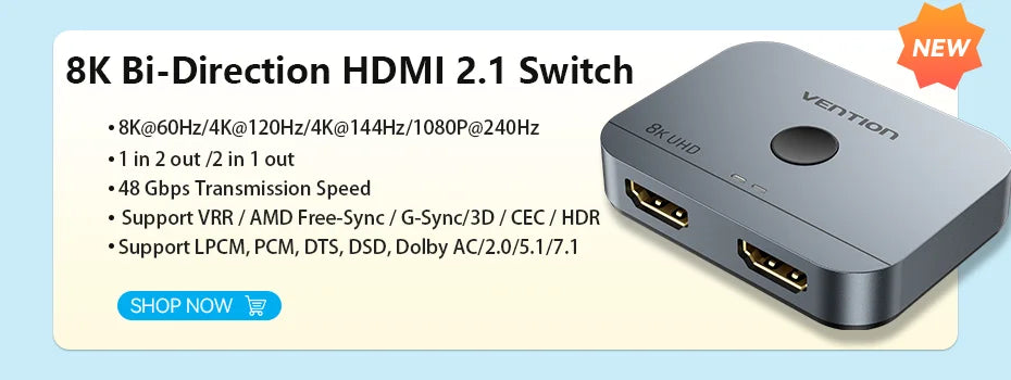 Vention USB C to HDMI Cable 8K Type c HDMI Thunderbolt 3 Adapter for MacBook Samsung Galaxy S10/S9 Huawei Honor Type c to HDMI