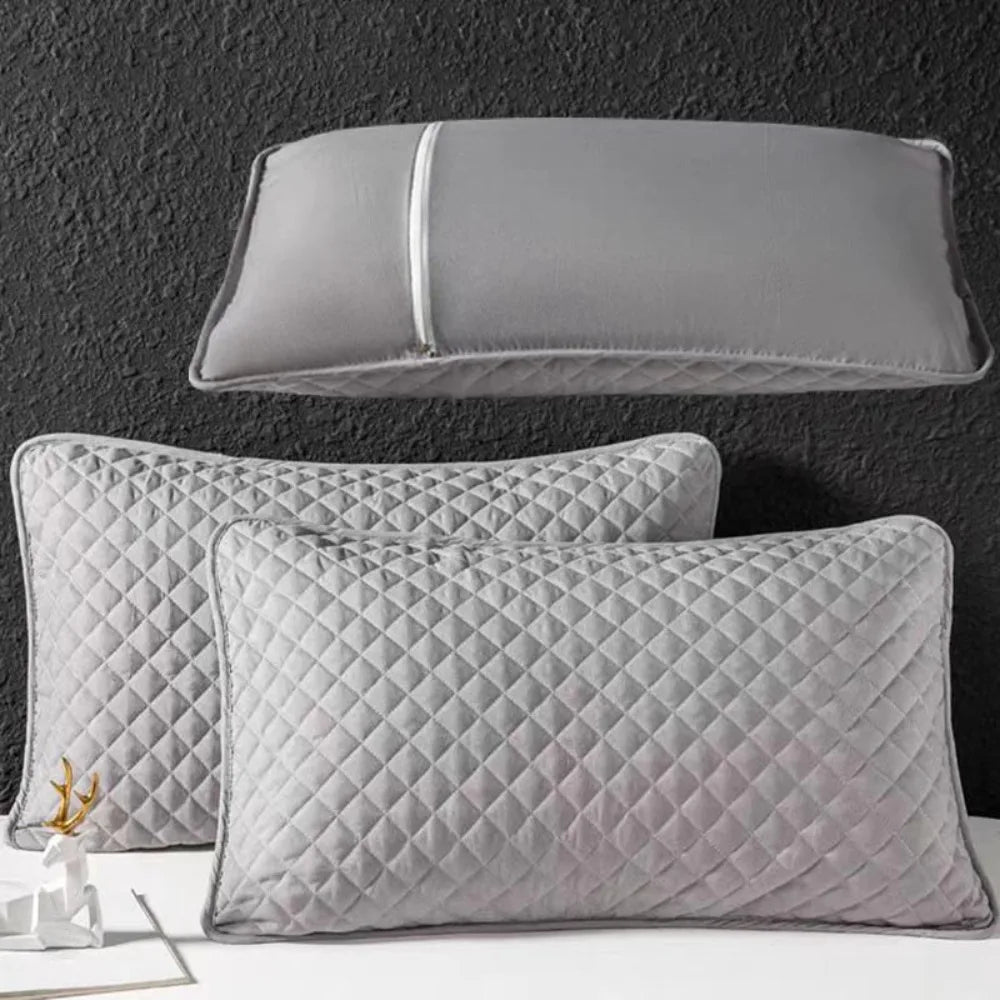 Anti Comfortable Cotton Pillow Cover Head oil Isolation layer Pillow Case Protector Sweatproof Waterproof Pillowcase household