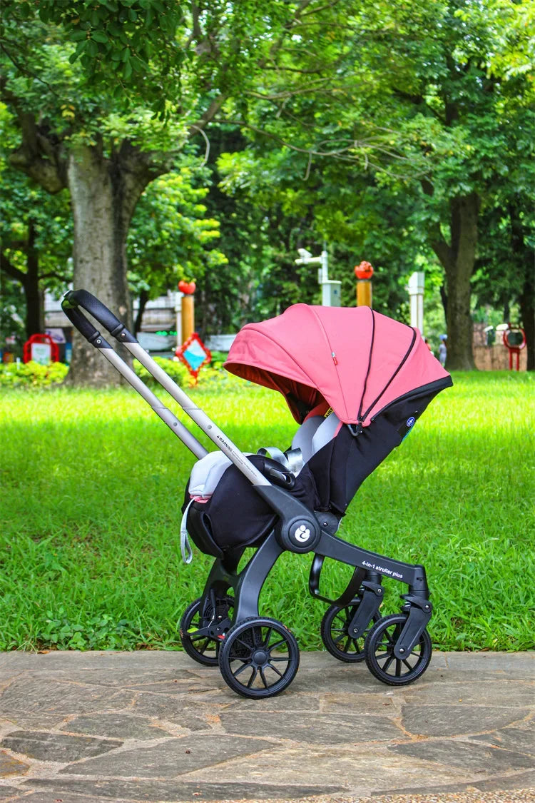 EU STOCK Foldable Lightweight baby stroller Multifunctional Four Wheels poussette bebe 3 en 1 Portable baby wagon