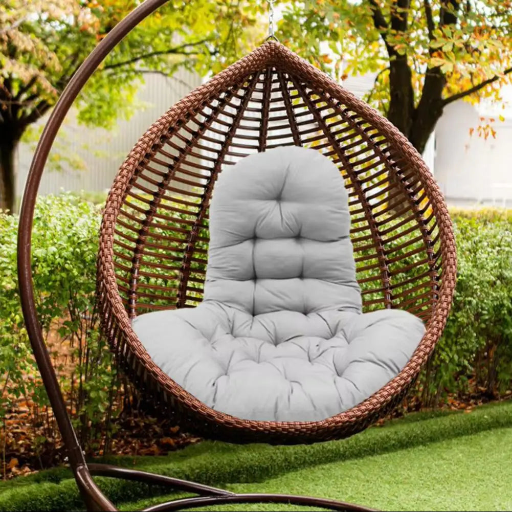 Voltsify Hanging Egg Chair Thick Cushion Swing Chair Pad, Light Grey