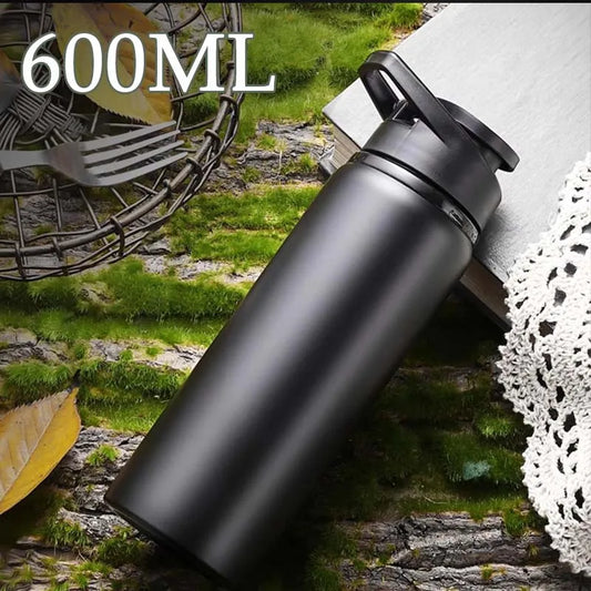 1-3PCS Stylish Portable Stainless Steel  Sports Water Bottle Leisure Bike Riding Drinking Water Bottle Outdoor Sport Travel Cup