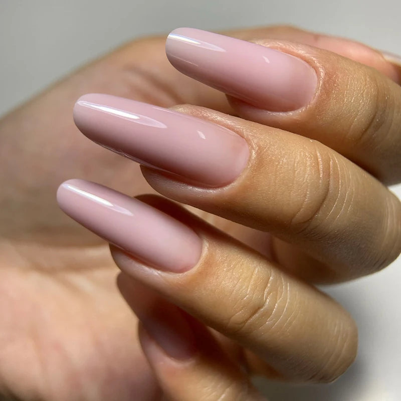 MSHARE 50ml Baby Pink Builder Nails Gel Hema Tpo Free Gel Nail Construction Self Leveling Gel for Nail Extension UV Led
