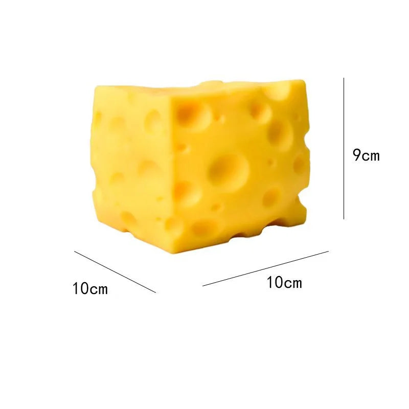 Extra Large Size Cheese Fidget Toy Slow Rebound Shapeable Venting Ball Realistic Giant Squeeze Toys for Adult Stress Relief