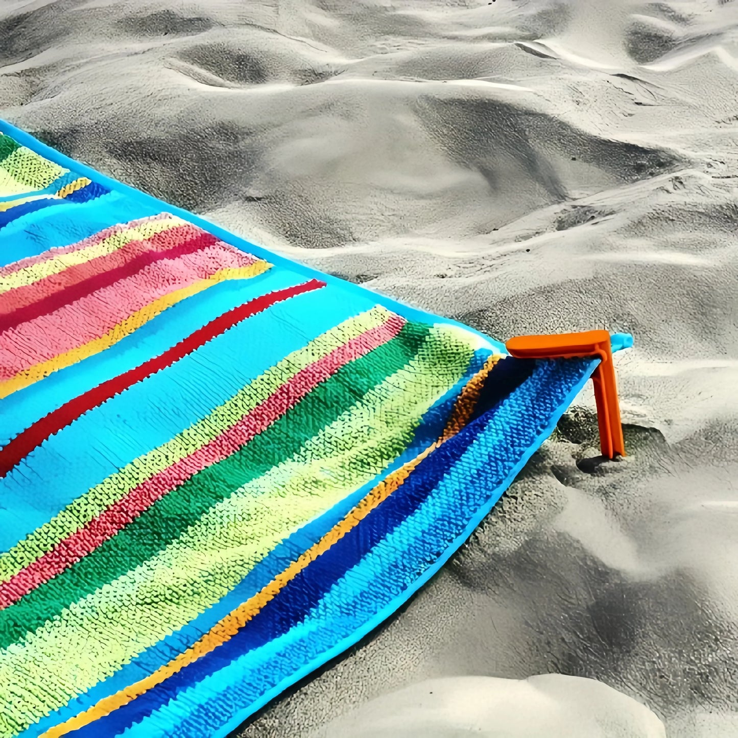 4-Pack Beach Towel Clips – Securely Fasten Towels, Sheets & Blankets – Wind-Proof Clamps for Camping, Pool & Outdoor Trips