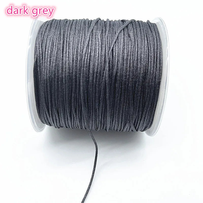 100M/Roll 0.8mm Nylon Cord Thread Chinese Knot Macrame Cord Bracelet Braided String DIY Tassels Beading Shamballa String Thread