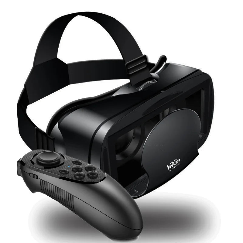 VR Glasses Virtual Reality 3D VR Glasses Google Cardboard Headset for Use with Smartphone Android Virtual Glasses with Gamepad