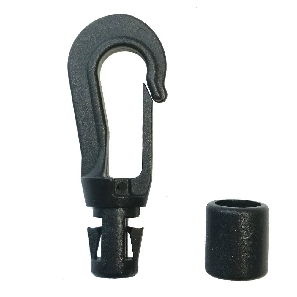 5MM 8MM 10PC 20PCS Bungee Shock cord Quick Connect hooks hanging Ends Clip for Kayak Canoe Boat Dinghy Rib DIY Elastic Cord rope