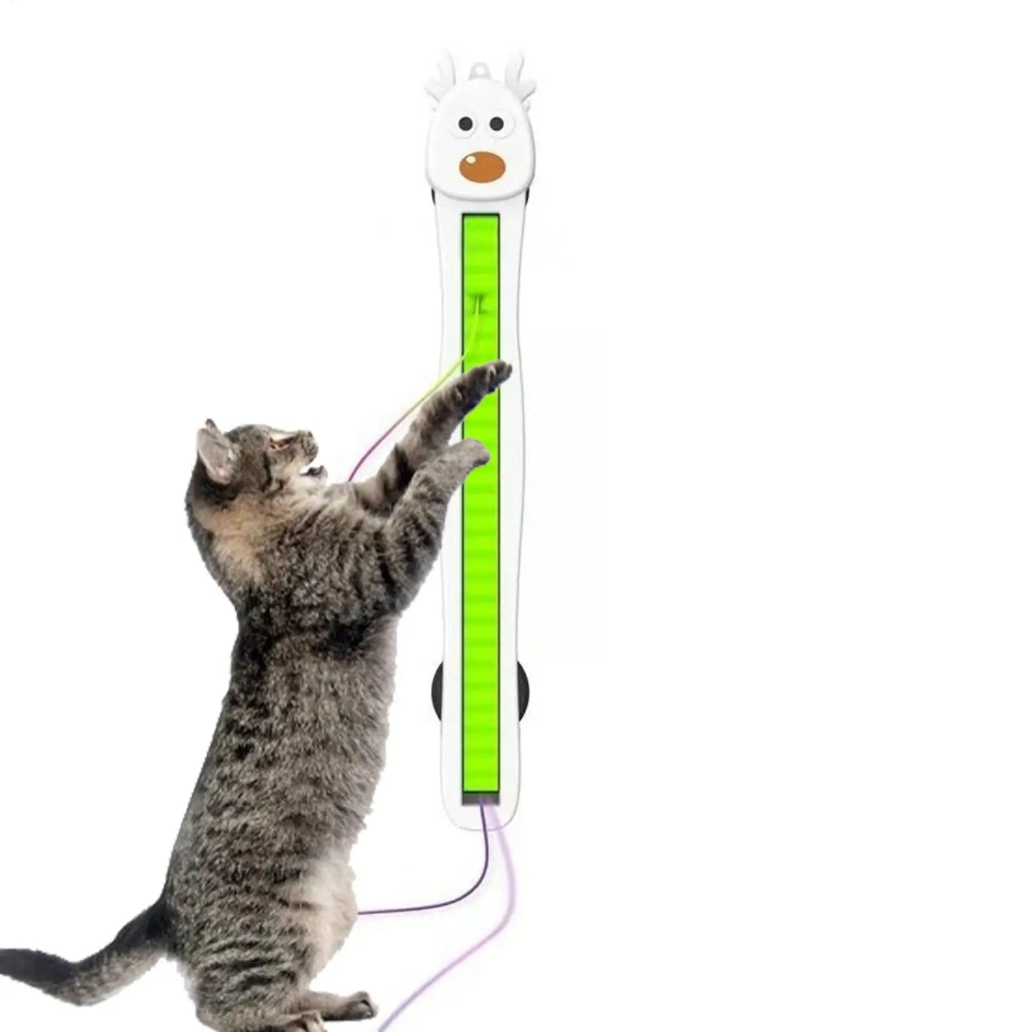 Electronic Cat Toys Wall Mounted Flying Rope Interactive Exercise Rechargeable Cat Enrichment Toys for Home Living Room Kitchen