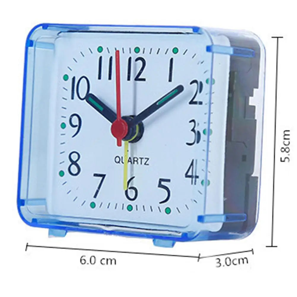 Small Battery Operated Quartz Alarm Clock with Beeping Sound for Bedside Use Featuring Clear Numbers and Reliable Performance