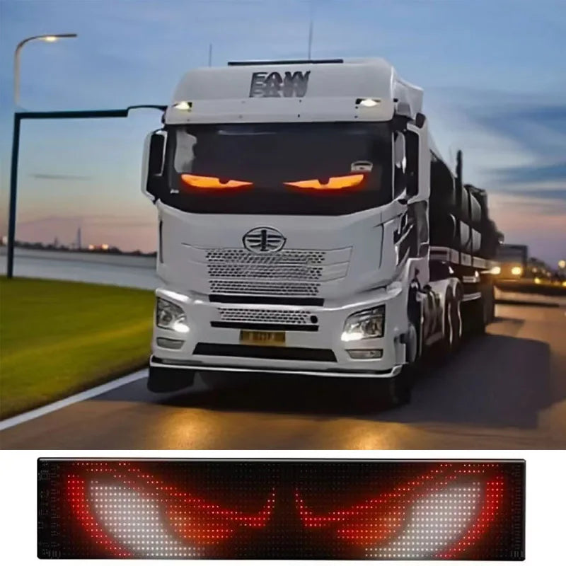 Car Scrolling Advertising Display Programmabl USB APP Control Customizable DIY Bluetooth RGB LED Sign Text Pattern Animation 5V