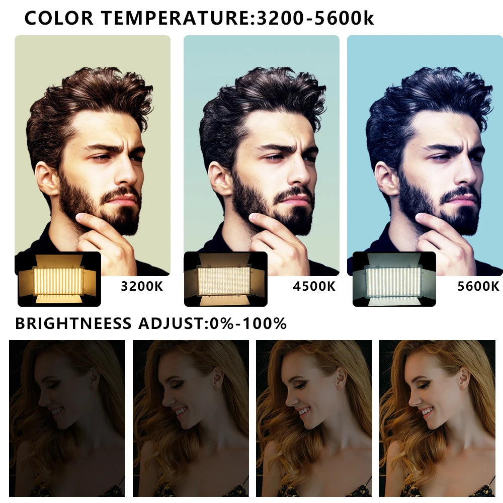 Nagnahz U800 U600 LED Photo Studio Light for Tiktok Youbute Game Live Video Lighting Portable Video Recording Photography Lamp