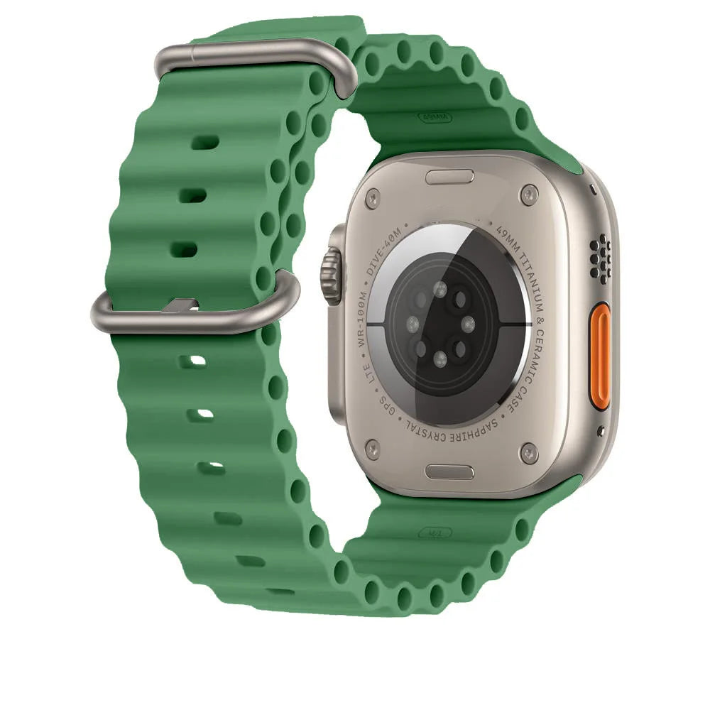 Silicone Band For Apple Watch strap 44mm 45mm 40mm 41mm 42-38mm 45 mm sport bracelet iwatch series 8 7 6 5 4 3 SE 9 Ultra 2 49mm