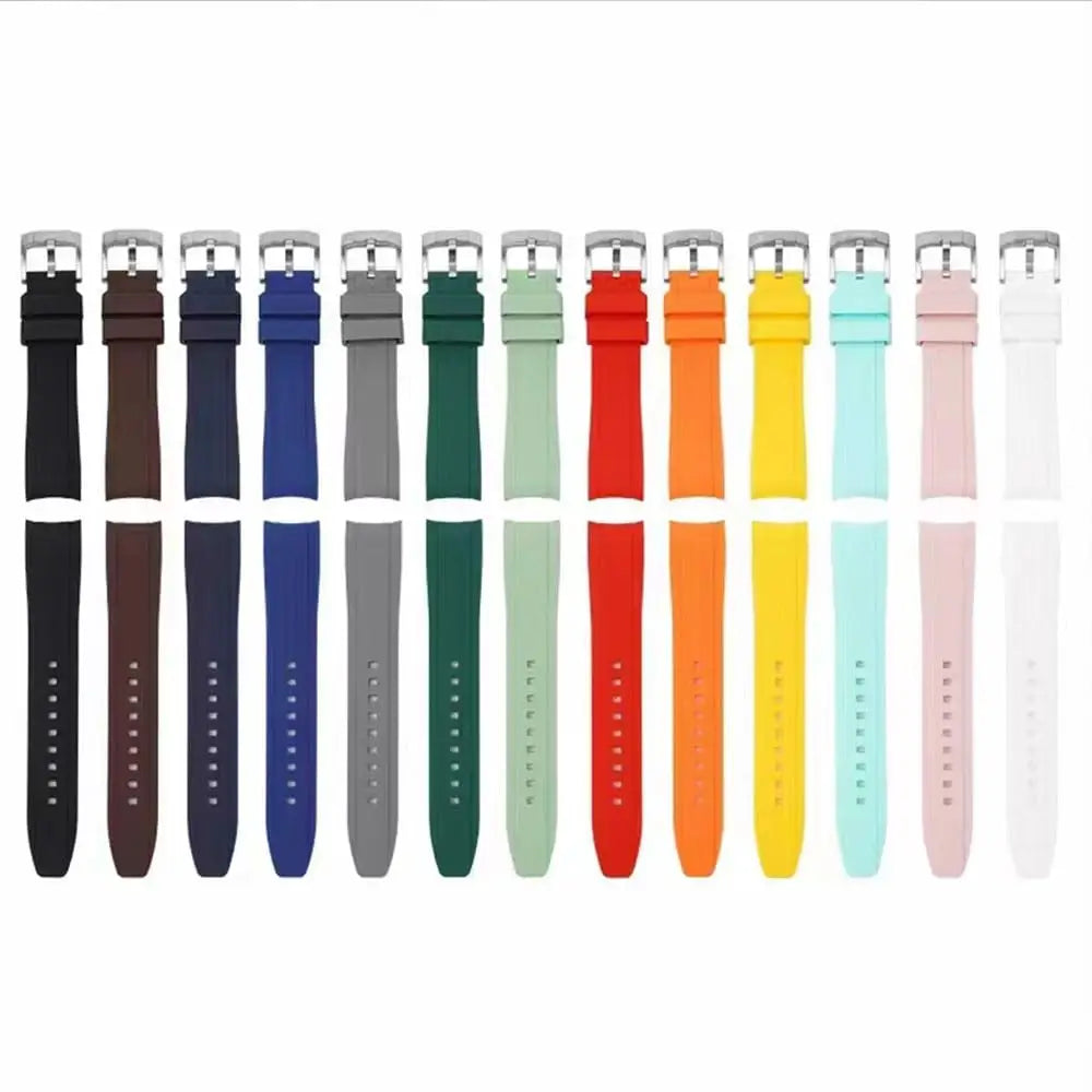 Band for Omega X Swatch Moonswatch Speedmaster 20mm 22mm Universal Curved end No Gap Bracelet for Rolex SEIKO Band For Men Women