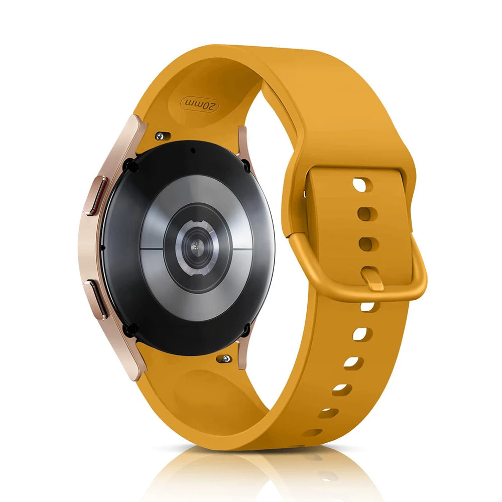 Silicone Strap For Samsung Galaxy Watch 7 6 5 4 44mm 40mm pro 45mm Sport 20mm Watchband Bracelet Galaxy Watch6 Classic 43mm 47mm