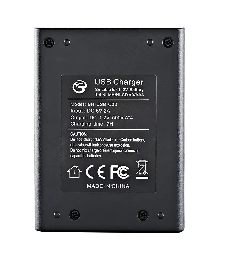 LCD Display AA  / AAA Battery USB Charger 4 Slots For NI-MH /NI-CD AA  AAA 1.2V Rechargeable Battery Indicator Battery Charger