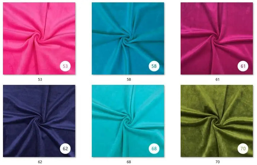1.5mm Super Soft Short Plush Fabric Thick Crystal Super Soft Flannel Plush Toy Handmade Diy Fabric 45x50cm