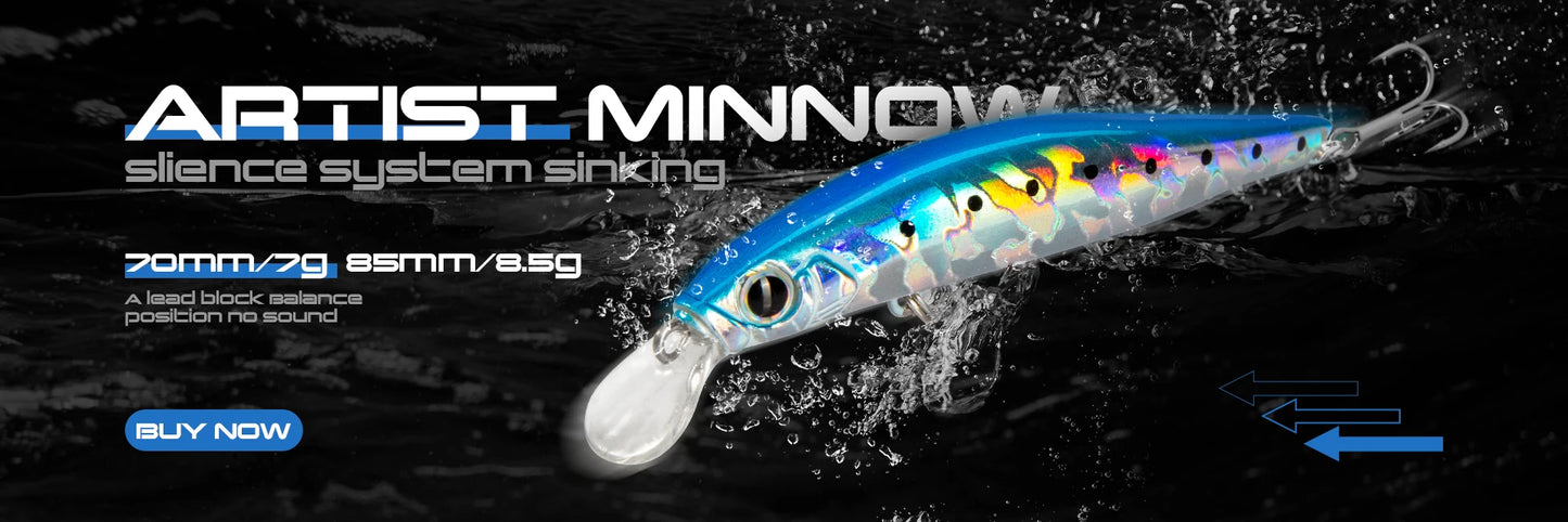 Hunthouse Sinking Minnow Fishing Lure Saltwater Small Hard Bait 95mm/28g 120mm /41g Artificial Mini Swimbait Leurre Pesca