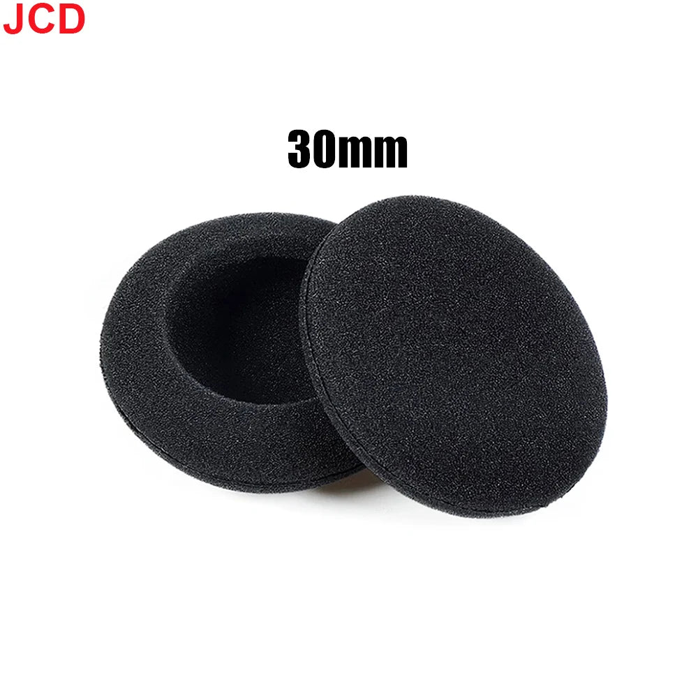 10pc Thickened Foam Ear Pads For Headphones Sponge Replacement Cushions Covers Earphones Case 35mm 40mm 50mm 55mm 60mm 70mm 75mm
